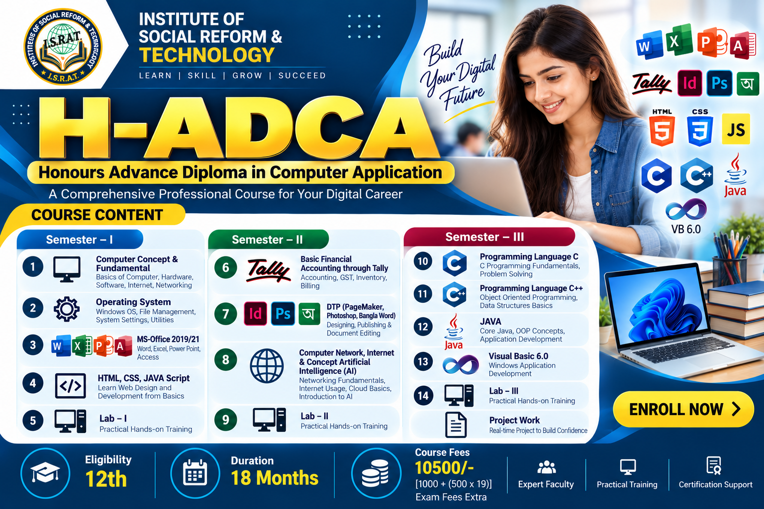 Honours Advance Diploma In Computer Application(ADCA)