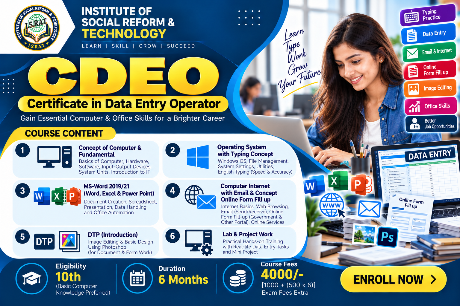 Certificate in Data Entry Operator(CDEO)
